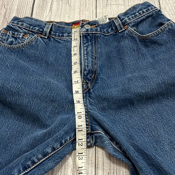 Levi’s 550 Vintage Relaxed Fit Tapered Leg Denim Women’s Jeans Size 14 Petite - Picture 10 of 12